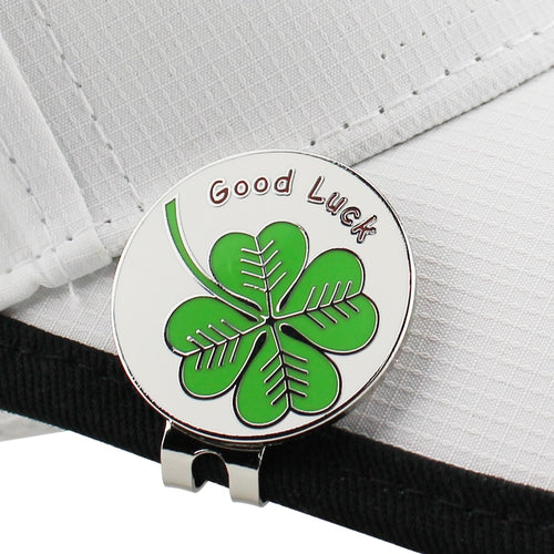 Lucky clover Golf Cap Clip Golf Ball Marker Alloy Professional 1.18