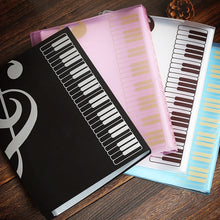 Load image into Gallery viewer, 80 Pages A4 Piano Paper Sheets Document File Organizer Folder Five-line Clip Music Score Accessories